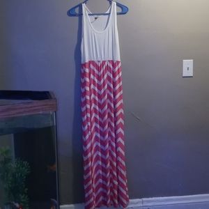 Pink and White Sun Dress